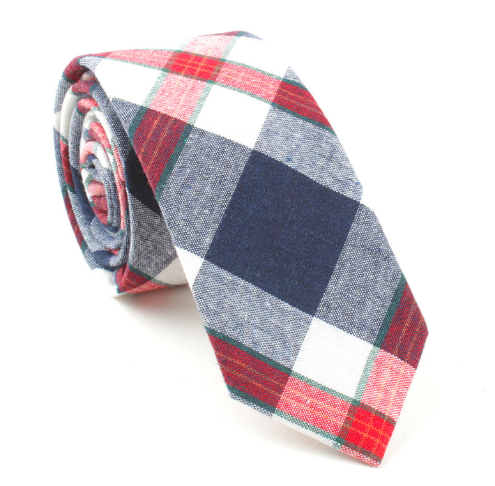 RED AND NAVY PLAID 1