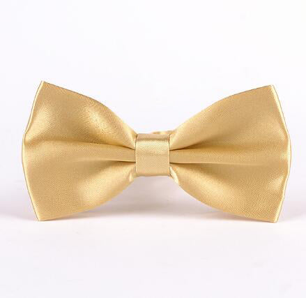 Gold Microfiber Bowtie