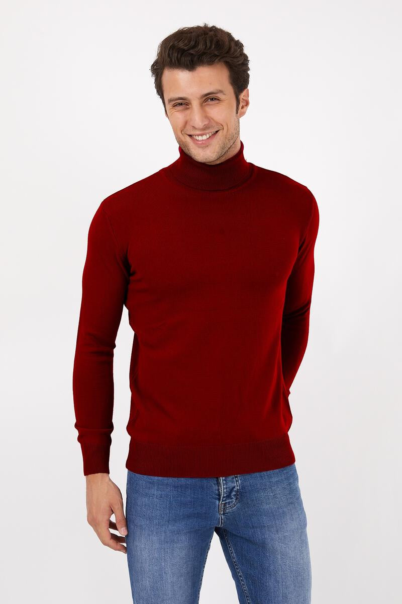 Burgundy Turtleneck