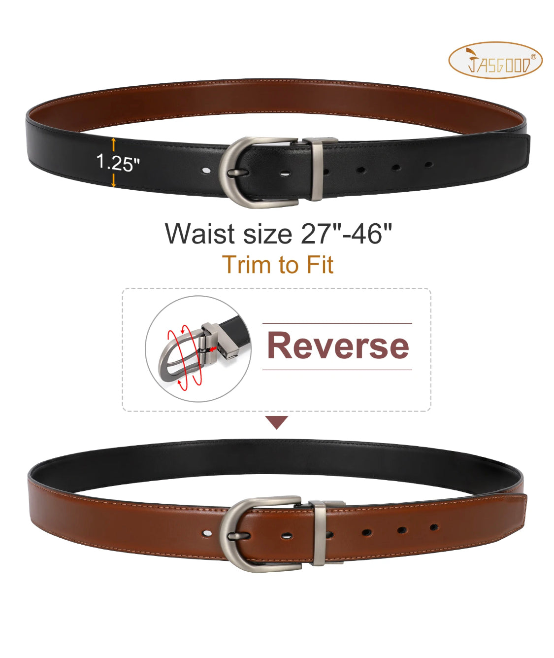 Reversible Genuine Leather belt